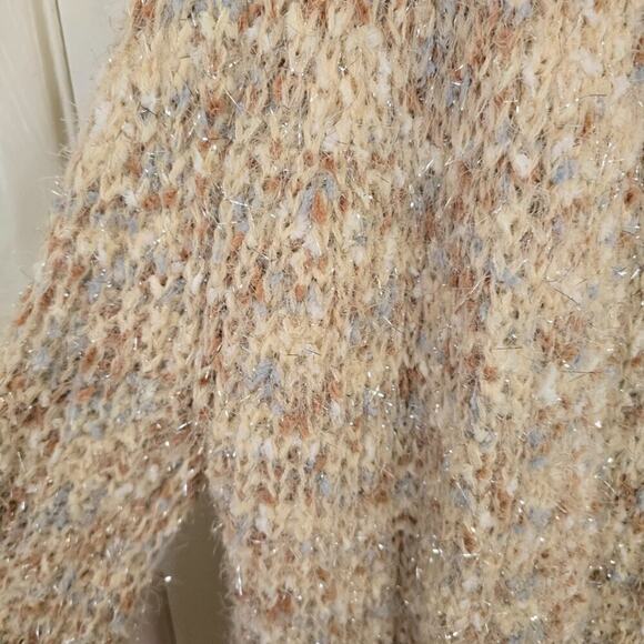 Maurices Shimmer Chunky Knit Comfy Cozy Cardigan Large - Picture 3 of 5